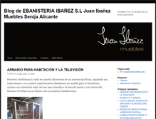 Tablet Screenshot of ebanisteriaibanez.com